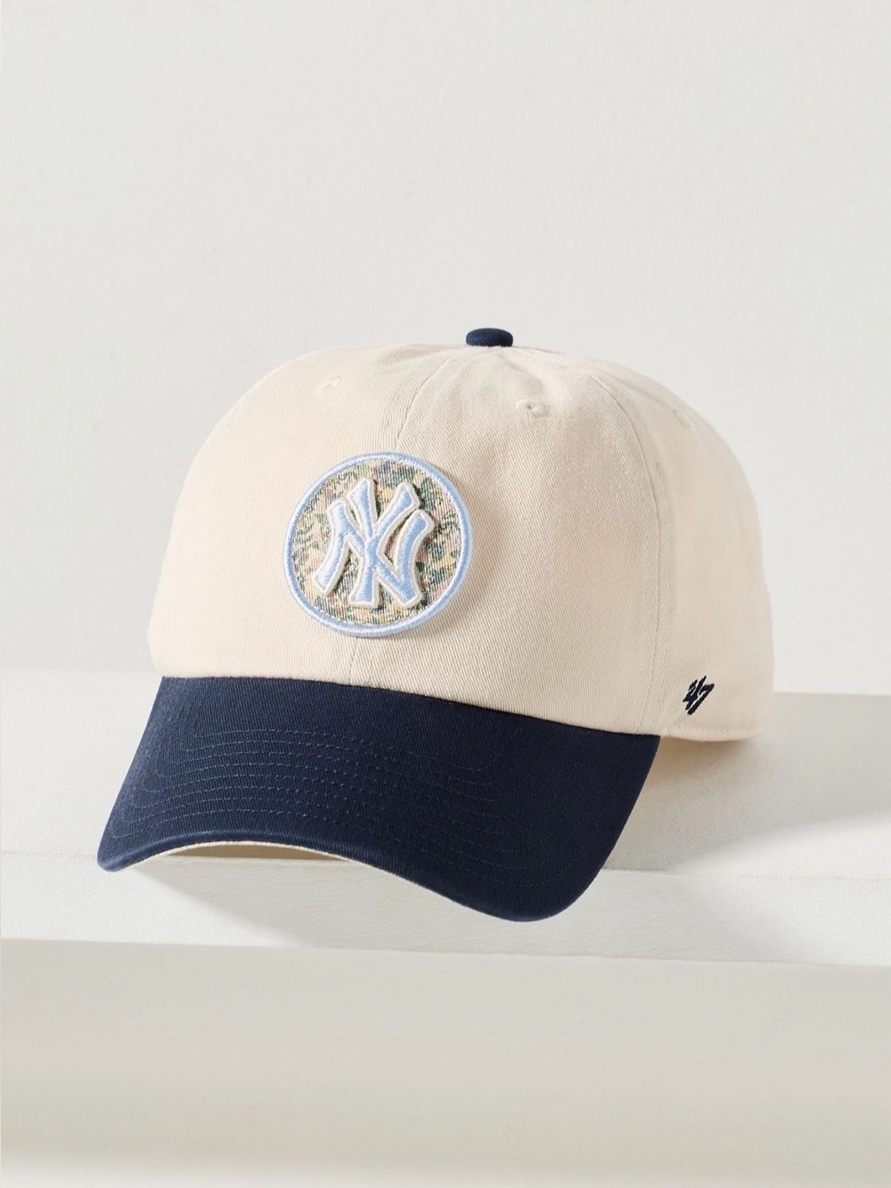 Anthropologie ‘47 Spring Floral Baseball Cap Hat New York Yankees